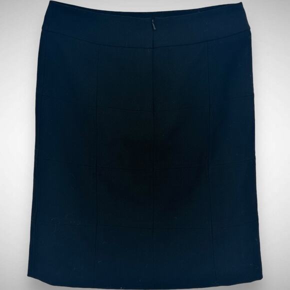 Tory Burch Women's 6 Abbigail Wool Pencil Skirt Solid Black Classic Minimalist - Picture 4 of 11